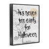 Stupell Industries Never Too Early Halloween Scene Framed Giclee Art - 2 of 4