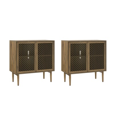 Elena 32"Tall 2-Door Accent Cabinet  Set of 2 | ARTFUL LIVING DESIGN