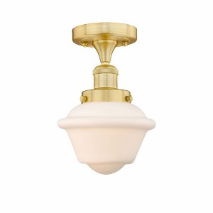 Oxford - 1 Light Semi-Flush Mount In Industrial Style-8.25 Inches Tall and 6.5 Inches Wide - 1 of 1