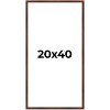 PosterPalooza | Panoramic Classic Modern Brown Frame - UV Acrylic, Foam Board Backing, Hanging Hardware - 2 of 4