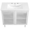 Modway Calla 36" Perforated Metal Bathroom Vanity - 4 of 4