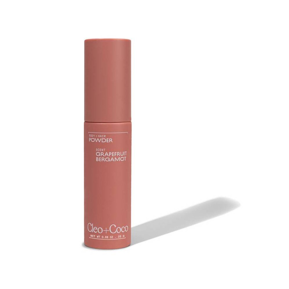 cleo+coco. Body and Hair Antiperspirants and Deodorant - Powder Grapefruit Bergamot - 0.88oz