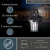 VAXCEL Abigail 7.5-in. W 1 Light Black Motion Sensor Dusk to Dawn Outdoor Wall Lantern with Clear Glass - 2 of 4