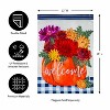 Evergreen Mums and Pumpkin Appliques Garden Flag 12 x 18 Inches Indoor Outdoor Decor - 4 of 4