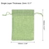 Unique Bargains Cotton Linen Bank Coin Change Bag with Drawstring 6 Pcs - 2 of 4