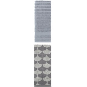 REGALWOVEN Cotton Hand Towels for Bathroom Hand Face Gym Spa 14" x 30"/13" x 29" 2 Pcs - 1 of 4