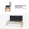 Nana Storage Bench With Solid Wood Legs | ARTFUL LIVING DESIGN - 4 of 4