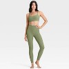 Women's Everyday Soft High-Rise Ribbed 7/8 Leggings - All In Motion™ - 3 of 4