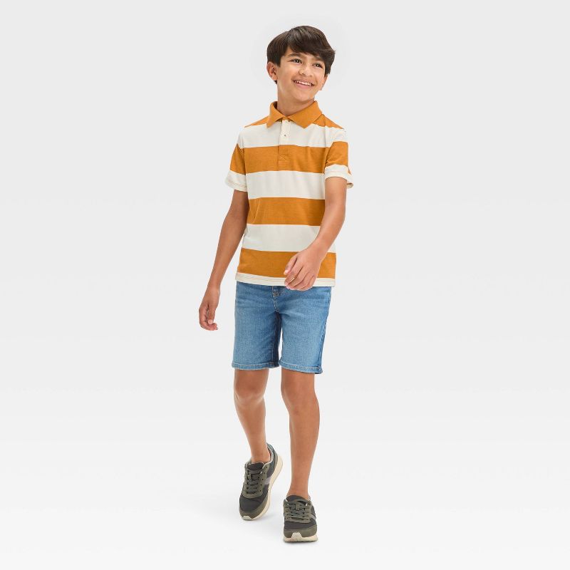 Boys' Relaxed Tapered 'At the Knee' Flat Front Jean Shorts - Cat & Jack™, 5 of 7