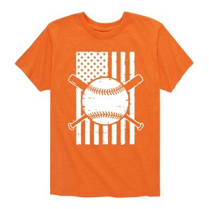 Boys' - Instant Message - Baseball Flag Short Sleeve Graphic T-Shirt - 1 of 4