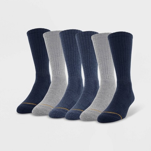  TOETOE - Essential Men Plain High-Crew Cotton Toe Sock  (Anthracite, M 7.5-13.5) : Clothing, Shoes & Jewelry