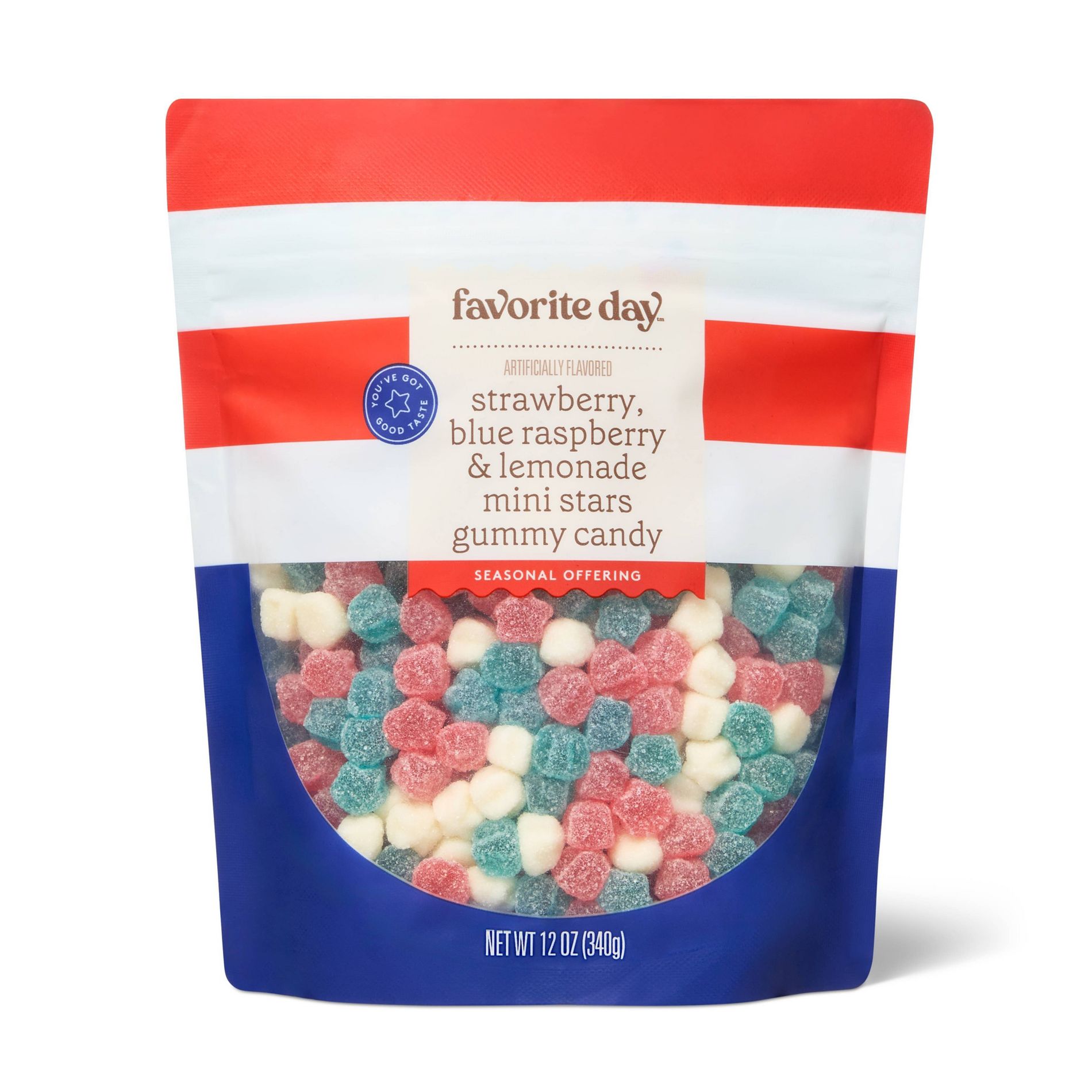 Mixed Berry Lemonade Mini Stars Gummy Candy - 12oz - Favorite Day™