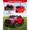 Kids Ride On Pickup Car, 12V Electric Ride On Truck for Kids, Remote Control Toy Car, 3 Speeds, Spring Suspension & LED Lights - 3 of 4