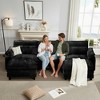 Modular Sectional Cloud Couch, 113" &143" U Shaped Couch, Sofa Couch with 5 Pillows & Movable Ottoman, Chenille - 4 of 4