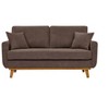 NicBex Modern Corduroy Loveseat Sofa Couch with Two Pillows & Wooden Legs,2-Seat Lounge Sofa for Living Room,Apartment - 3 of 4