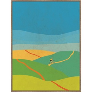Amanti Art Evening Hill Climb by Jon Downer Canvas Wall Art Print Framed 23 x 30-in. - 1 of 4