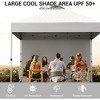 Garvee 10x10 Pop Up Canopy Tent, Portable Instant Commercial Canopy with 1 Sidewall  and Sandbags, White - 4 of 4