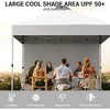 WhizMax 10x10 Pop Up Canopy Tent, Portable Instant Commercial Canopy with 1 Sidewall  and Sandbags, White - image 4 of 4