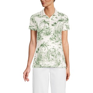 Lands' End Women's Supima Cotton Polo Shirt - 1 of 3