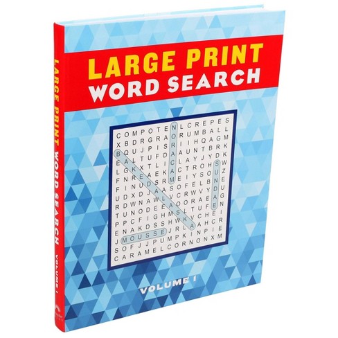 Large Print Word Search For Seniors: Word Search Puzzle Book Sets For  Adults, 100 Word Search Puzzles, Large Print Puzzle Book For Adults And  Seniors