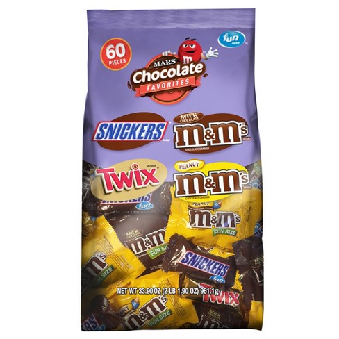 Mars Variety Fun Size Chocolate Favorites Mix - 33.9oz : Target