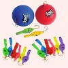 4E's Novelty 25 Piece Set Inflatable Baseball Bats With Pow Design, 12 Punch Balloons For Kids, Super Hero Birthday Bat - 4 of 4