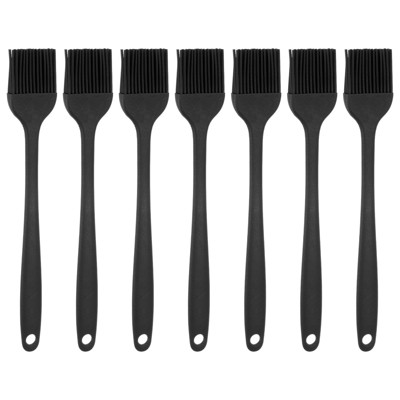 Unique Bargains Kitchen Heat-resistant Portable Silicone Pastry Brush  7 Pcs