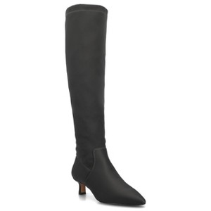 Journee Women's Farah Stretch Knee High Wide-Calf Boots - 1 of 4