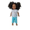 Doll Clothes Superstore Blue Flower Pant Set Fits Our Generation American Girl My Life Dolls - 3 of 4