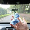 TruAIR Lily Flower Car Mirror Pendant (Blue) - 4 of 4