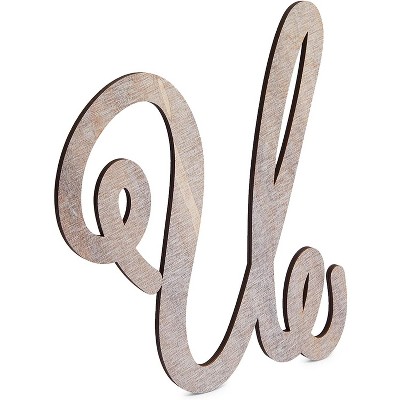 Rustic Wood Monogram Letter U (13 in.)