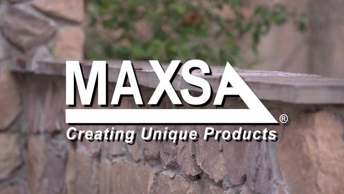 Maxsa Innovations Solar Powered 4pk LED Deck Lights Black, 2 of 6, play video