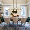 LLHZSY Linear Island Pendant Chandelier 35 2/5" Wide Modern Crystal Shade, 5-Light Fixture for Dining Room Kitchen - 4 of 4