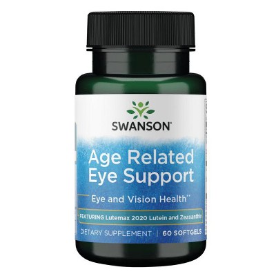 Swanson Premium Age Related Eye Support, Featuring Lutemax Lutein and Zeaxanthin, 60 Softgels.