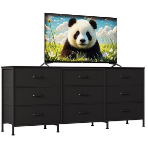 princess polly baby blue dress Huuger 63 Inch Long Dresser for Bedroom, Wide TV Stand for 55, 65, 70 Inch  TV, 6 Drawer Dresser for Closet with Fabric Drawers, Storage Organizer for  Bedroom, Entryway, Black