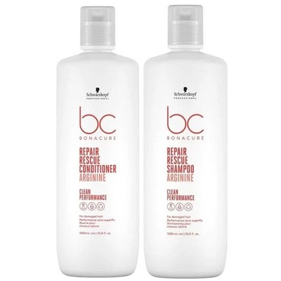 Schwarzkopf Bonacure Repair Rescue Shampoo Arginine, 33.8 oz & Schwarzkopf Bonacure Repair Rescue Conditioner Arginine, 33.8 oz DUO