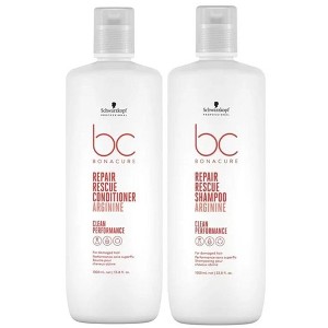 Schwarzkopf Bonacure Repair Rescue Shampoo Arginine, 33.8 oz & Schwarzkopf Bonacure Repair Rescue Conditioner Arginine, 33.8 oz DUO - 1 of 3