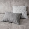 Sapphtopaz Comforter Set Bedding Comforter Sets Seersucker Modern Splicing Design Texture Printing Pattern Quilt Set 7 Piece - 3 of 4