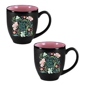 Courtside Market Self Love Club I 16 oz Bistro Mug 2 Piece Set - 1 of 1