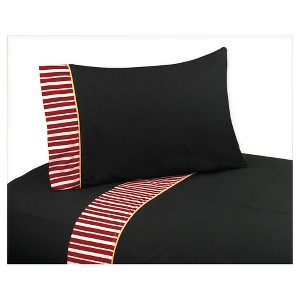 Red & Black Sheet Set (Twin) - Sweet Jojo Designs , Black Red White