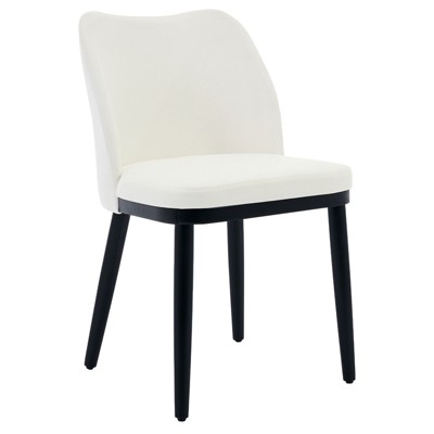 Upholstered Dining Chairs Set, Fabric Side Chairs with Padded Seat and Wooden Legs, Modern Chairs for Dining Room, Kitchen, Living Room