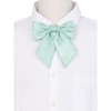 INSPIRE CHIC Women's Metallic Shiny Pre-tied Adjustable Strap Bow Ties - 4 of 4