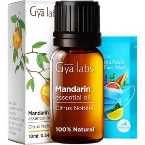 Gya Labs Mandarin Essential Oil 0.34 Fl Oz 100% Pure Natural Fresh Citrusy Scent - 1 of 4