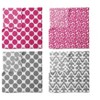 Bacati - Ikat Dots Leopard  Pink Grey Girls 10 pc Crib Set with 2 Crib Fitted Sheets 4 Muslin Swaddling Blankets - 4 of 4