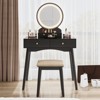 LACOO Vanity Table with Lighted Mirror and Stool - 3 of 4