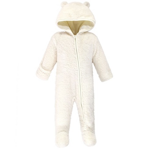 Hudson Baby Faux Shearling Bunting 1pk, Cream Bear - image 1 of 1