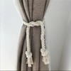 Rustic Braided Rope Curtain Tiebacks (set of 2) - Tree City - 2 of 4