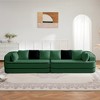 KTMBDW Boneless Couch with Chaise, Comfy Cloud Modular Sofa Teddy Foam Sectional Couches for Living Room, No Assembly Required - 2 of 4