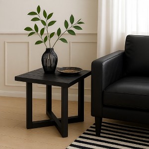 Moda Furnishings square side table, black - 1 of 4