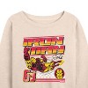 Women's - Marvel - Iron Man Racing Lightweight French Terry Wide Neck Long Sleeve Shirt - 2 of 4